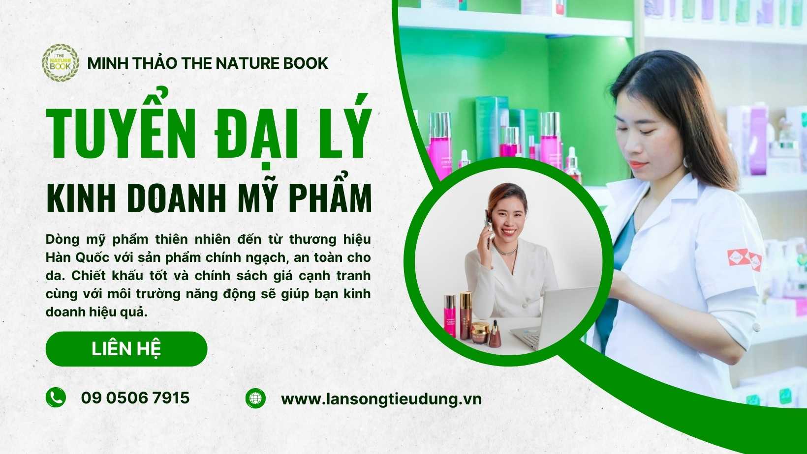 Tuyển Đại Lý Kinh Doanh Cùng Minh Thảo Nature Book