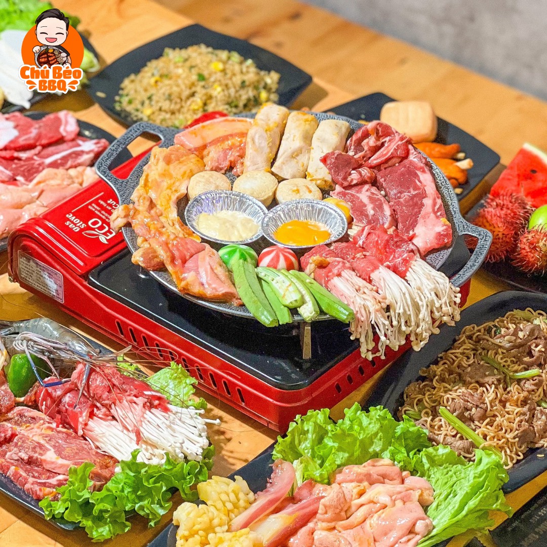 Vé Buffet Nướng Chảo Gang 139k - Chú Béo BBQ