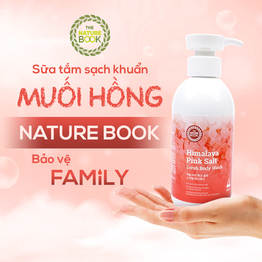 Sữa Tắm Trắng Muối Hồng Himalaya Nature Book