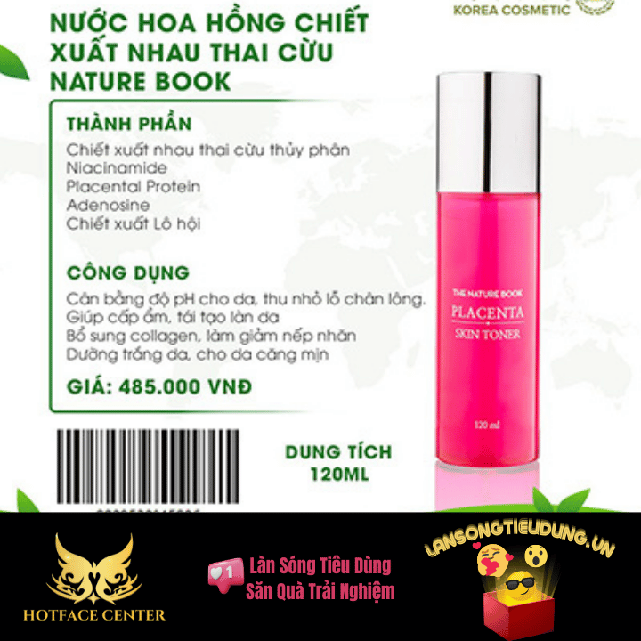 Nước Hoa Hồng Nhau Thai Cừu Nature Book